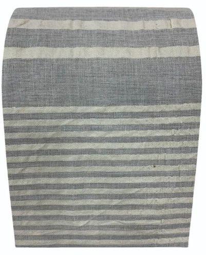 Grey Cotton Dobby Striped Shirting Fabric