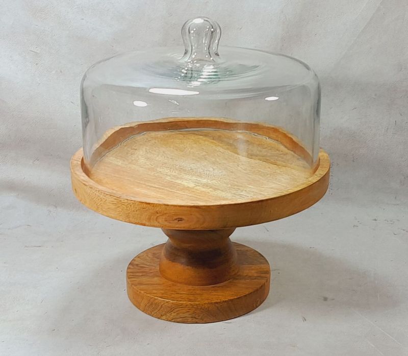2 Tier Wooden Cake Stand - Brown – Folkulture India