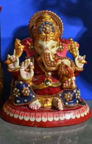 Multicolor Polyresin Ganesh Statue