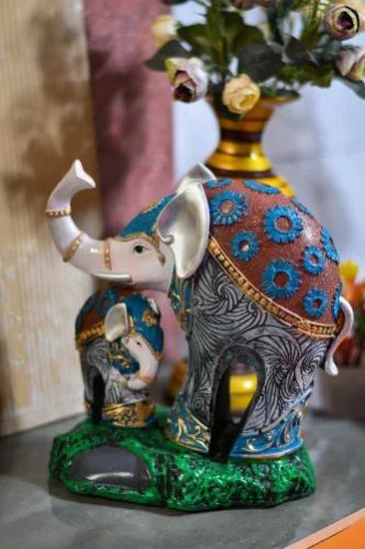 Polyresin Elephant Statue Set