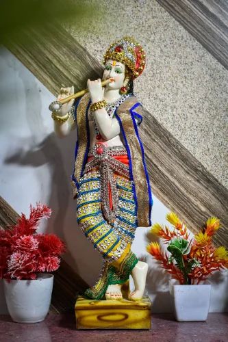 Polyresin Krishna Standing Statue