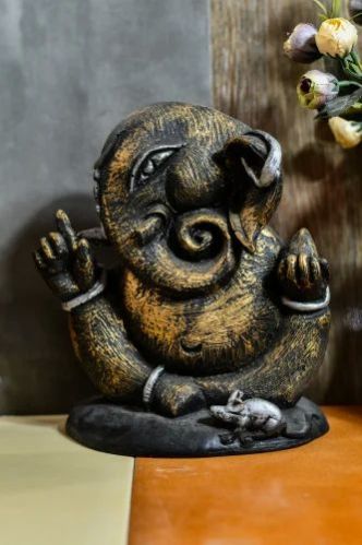 Polyresin Sitting Ganesha Statue