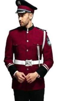 Maroon Army Band Uniform