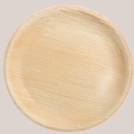 8 Inch Round Areca Leaf Plate