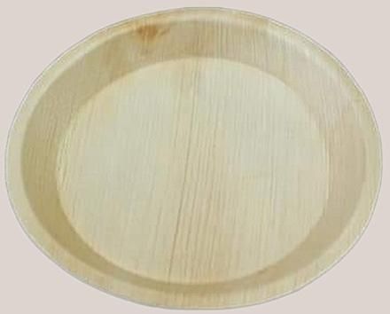 9 Inch Round Areca Leaf Plate