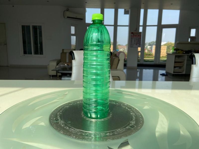 800 ml Round Green Distilled Water Bottle