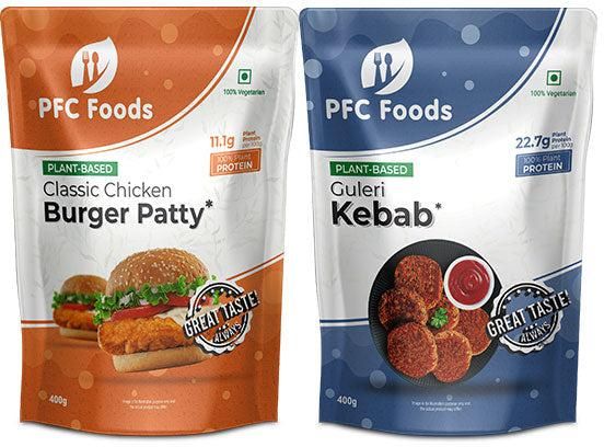 Plant Based Classic Chicken Burger Patty & Guleri Kebab Combo