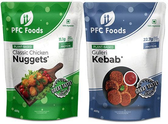 Plant Based Classic Chicken Nuggets & Guleri Kebab Combo