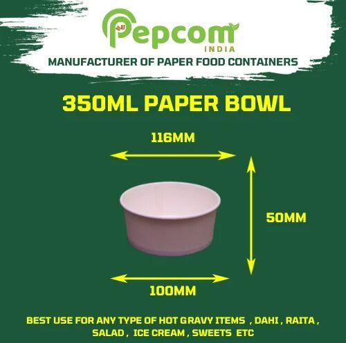 350ml Paper Food Container With Lid