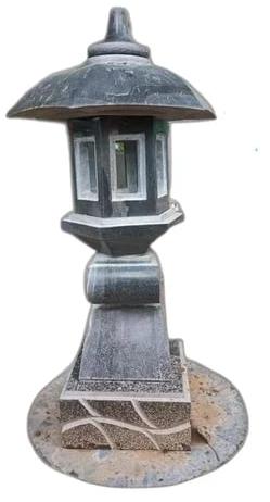 Sandstone Black Lamp Post