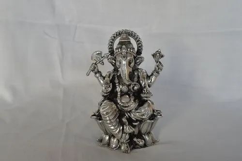Silver Ganesh Statue God Statue