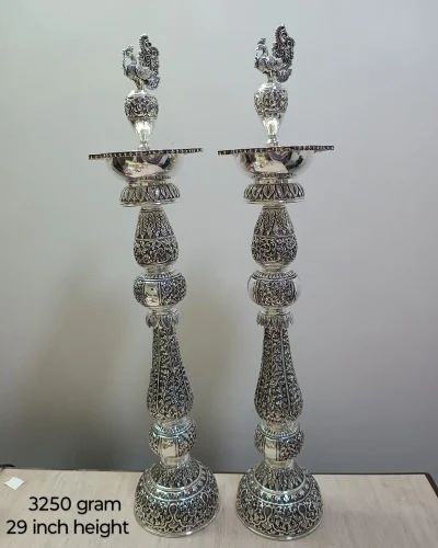 Silver Lamp and Samai Set
