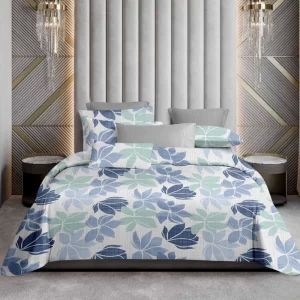 Aqua Cotton Sateen Bedsheet