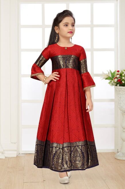 Girls Ethnic Gown Manufacturer,Girls Ethnic Gown Supplier and Exporter from  Mumbai India