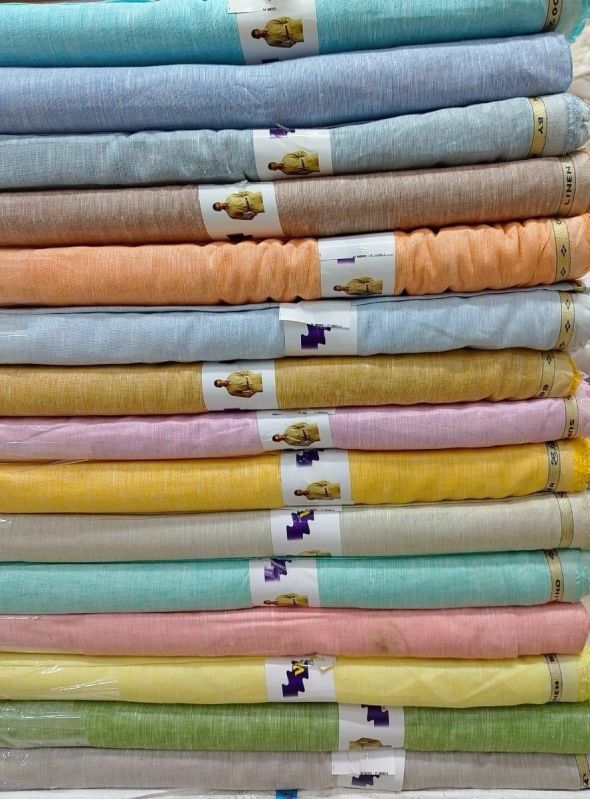 100% Pure Linen Lea 60*60 unstiched Fabric