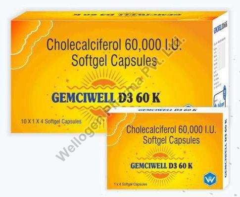Gemciwell D3 60 K Capsules