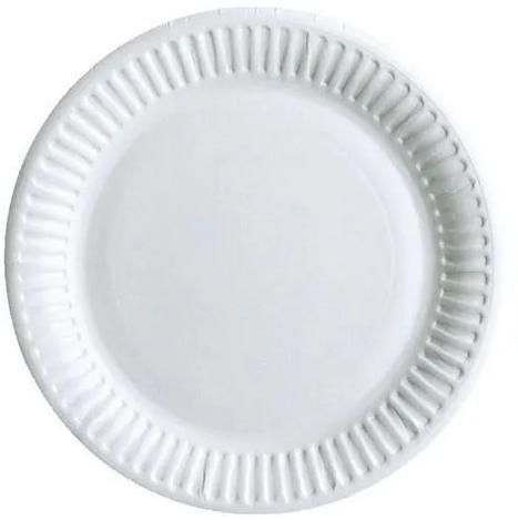 White Plain Disposable Paper Plate