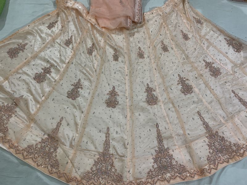 Mirror Work Silk Lehenga (Pink) in Lucknow at best price by Unique Chikan -  Justdial