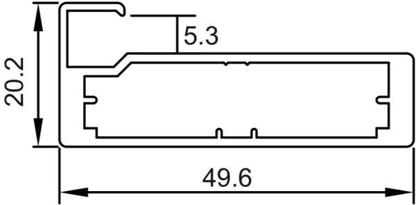 AP-AG879 50mm Aluminium Frame Profile