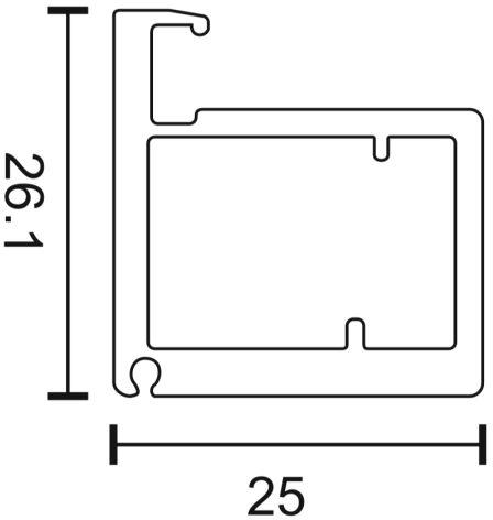 AP-AG479 25mm Aluminium Slim Profile