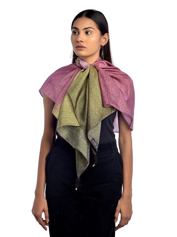 Pink Guava Long Silk Scarf