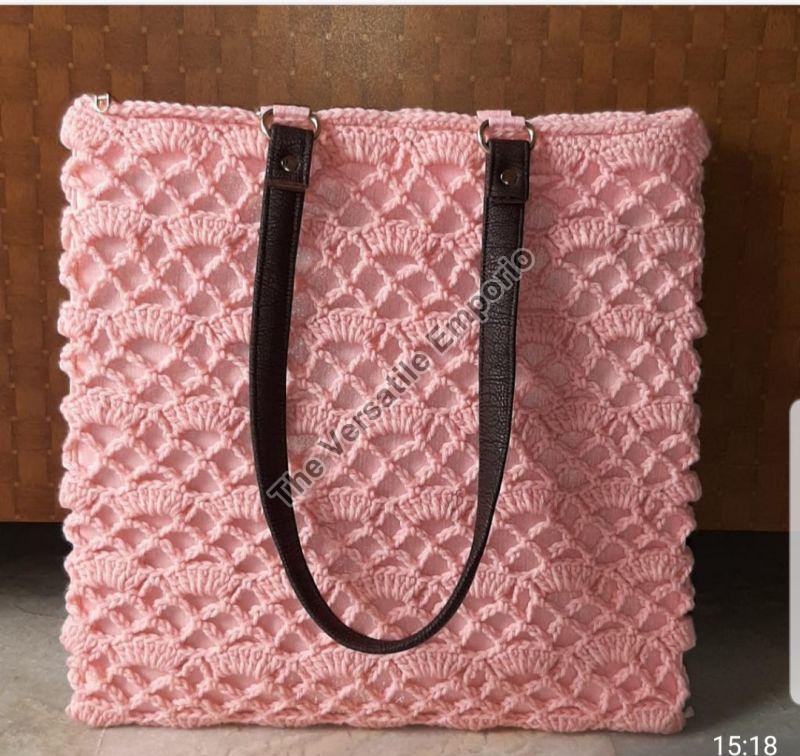 Crochet Pink Bag
