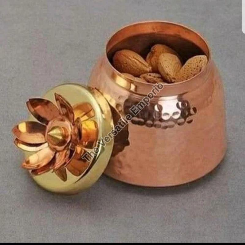 Hammered Copper Dry Fruit Jar