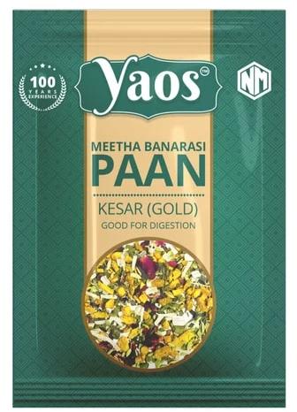 Yaos Meetha Banarasi Paan Kesar Mouth Freshner Pouch