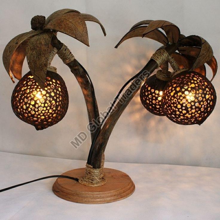 Coconut Shell Table Lamp