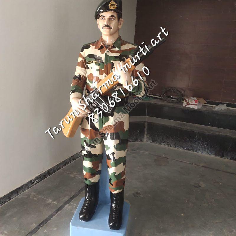 Marble Army Man Statue