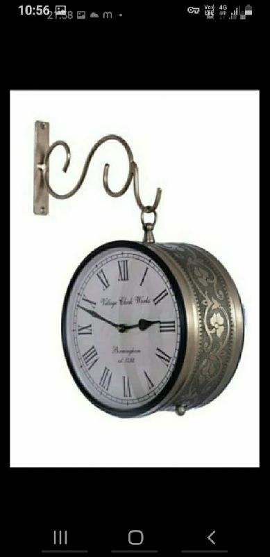 MADHULI Wooden MDF Wall Clock, Big Numbers Noiseless Wall Clock, Home Decor  Stylish Wall Hanging Watch