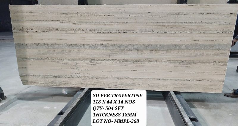 Silver Travertine Marble Stone