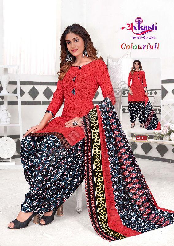 4011 Colorful Patiala Salwar Suit