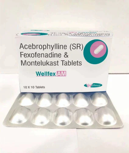 Acebrophyline 200mg Ferofenadine 120mg Montelukast 10mg Tablets