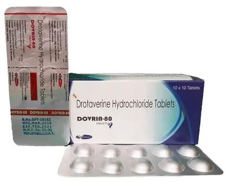 Drotaverine 80mg Dorvin 80 Tablets