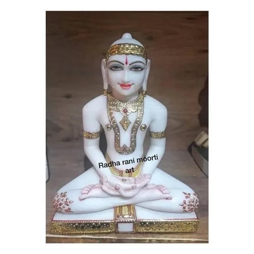 Marble Mahaveer Jain Statue