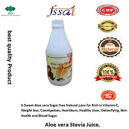 Aloe Vera Stevia Sweetener Juice