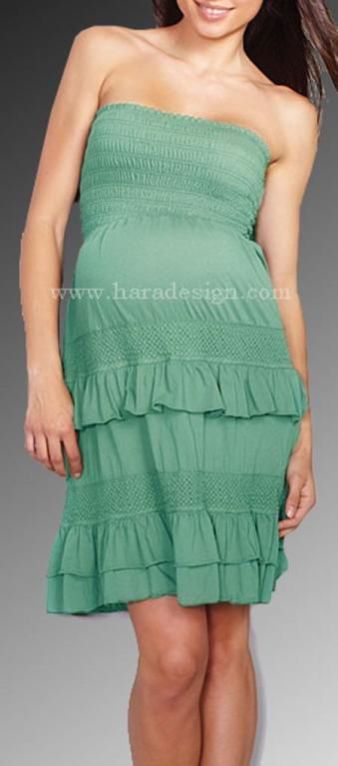 Thread Elastic Bust Maternity Dress