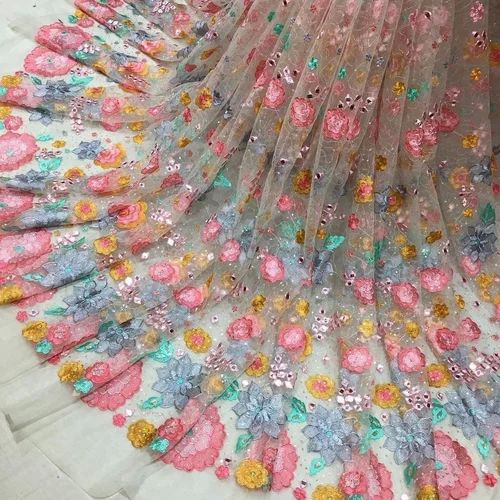 All Over Embroidery Net Fabric