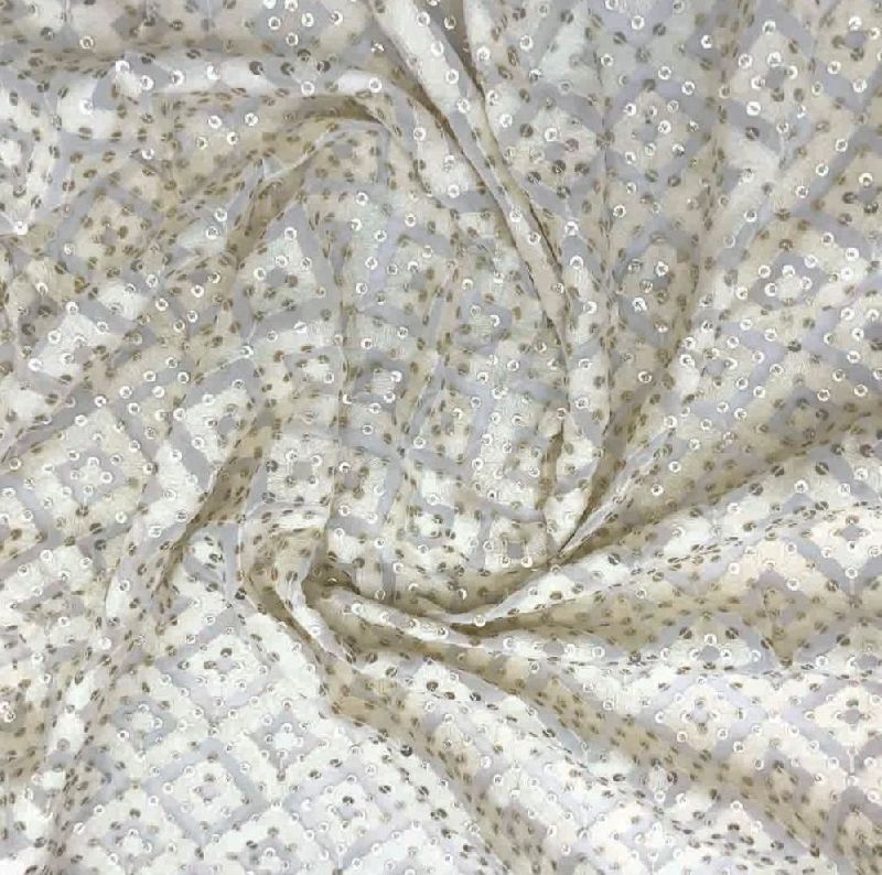 Georgette Lucknowi Fabric