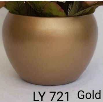 LY 721 Gold Metal Planter