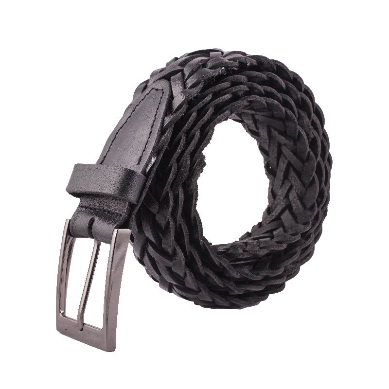 Black Binayi Leather Belt
