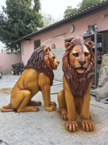 Fiberglass Lion Statue