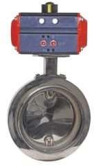 Stainless Steel Pneumatic Actuated Butterfly Valve