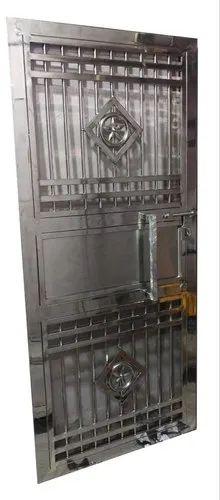 Polished Stainless Steel Door