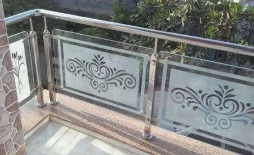 Stainless Steel Balcony Glass Railing