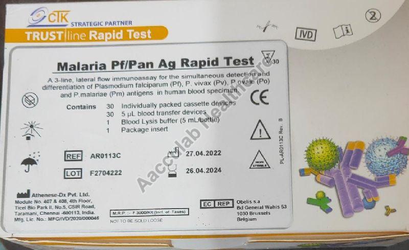 Malaria Pf / Pan Ag Rapid Test Kit