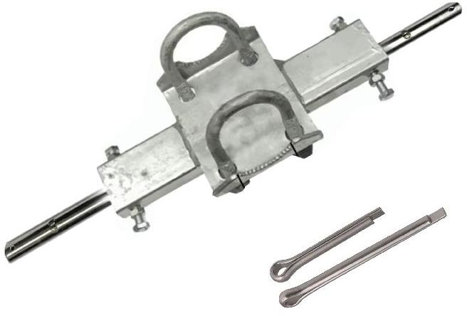 Galvanised Steel Double Wheel Carrier