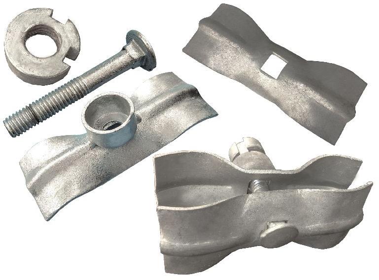 Galvanised Steel Fencing Coupler Set