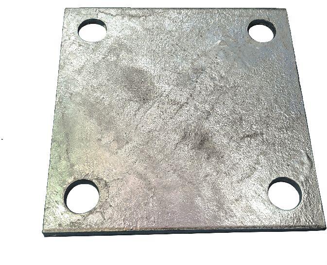 Galvanised Steel Square Flange Plate